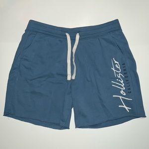 Men’s Hollister Light Blue Fleece Jogger Shorts 7in